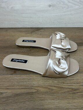 ZIGI SOHO Valiant Open Toe Slide Sandals Nude